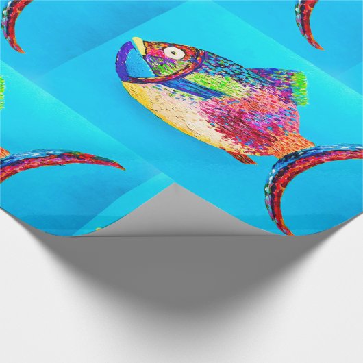 Fisch-Wrapping-Papier Geschenkpapier (Ecke)