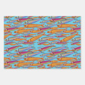 Fisch-Wrapping-Papierblätter Geschenkpapier Set (Vorderseite 3)