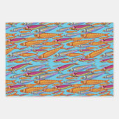 Fisch-Wrapping-Papierblätter Geschenkpapier Set (Vorderseite 2)
