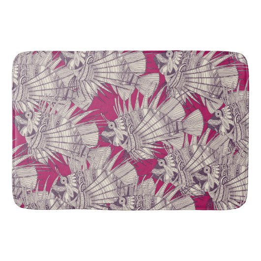 Fisch-Wunderbeere Badematte (Vorderseite)