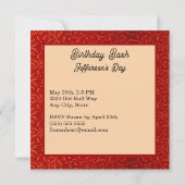 Fisch Zodiac-Geburt Party Einladung (Rückseite)