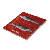 Fisch Zodiac-Geburt Party Fliese (Seite)