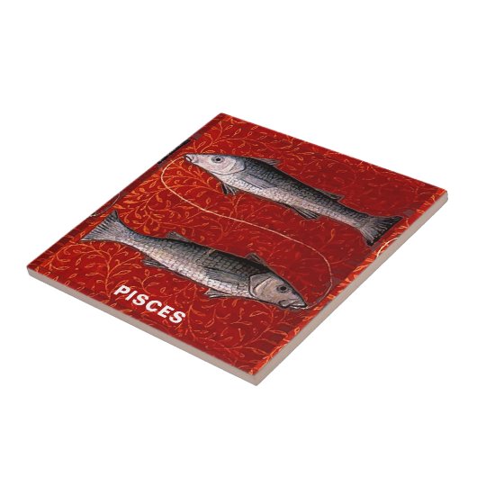 Fisch Zodiac-Geburt Party Fliese (Seite)