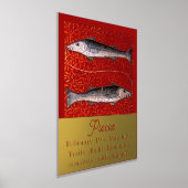 Fisch Zodiac-Geburt Party Foliendrucke (Ablage )