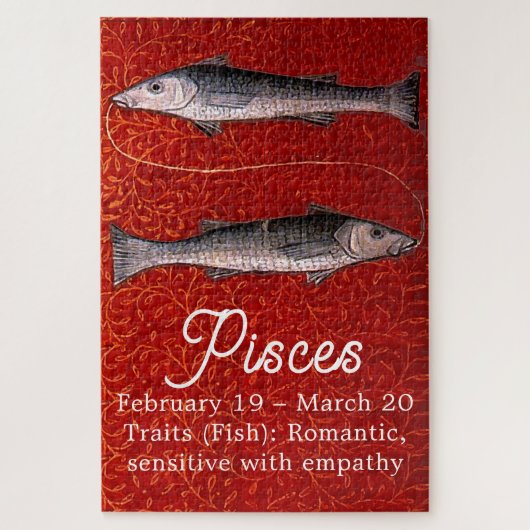 Fisch Zodiac-Geburt Party Puzzle (Vertikal)