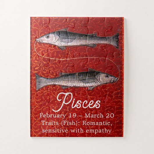 Fisch Zodiac-Geburt Party Puzzle (Vertikal)