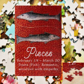Fisch Zodiac-Geburt Party Puzzle