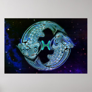 Fisch-Zodiaka-Poster Poster