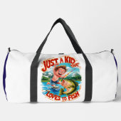 Fischabenteuer: Nur ein Kind, das gerne fischt Duffle Bag (Vorderseite)
