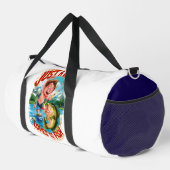 Fischabenteuer: Nur ein Kind, das gerne fischt Duffle Bag (Rechte Ecke)