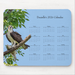 Fischadler: Gesamtes Jahr 2026 Kalender anpassen Mousepad