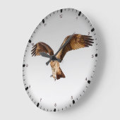 Fischadler Große Wanduhr (Winkel)