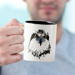 Fischadler "König der Vögel" Original Kunst Zweifarbige Tasse