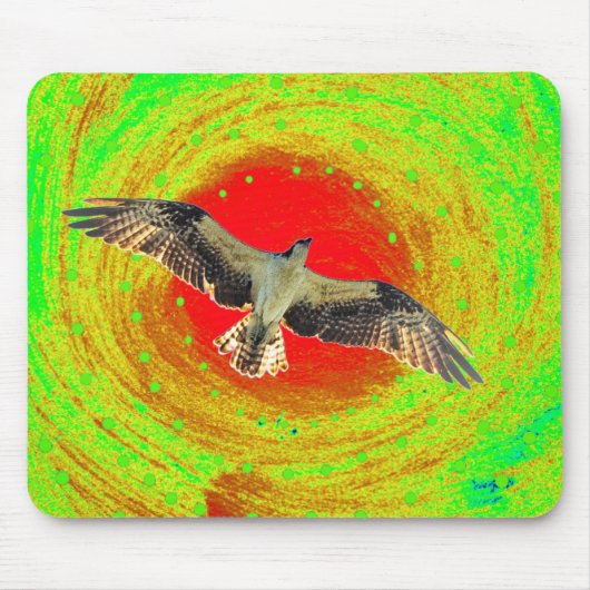 Fischadler Vogel Mousepad (Vorne)