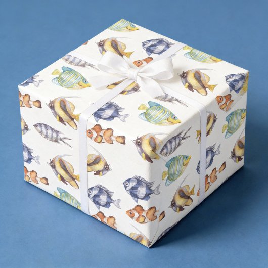 Fischangeln Geschenkpapier