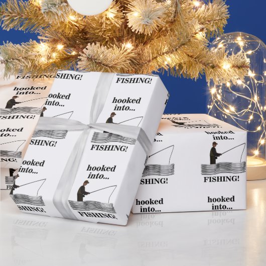 Fischangler Geburtstag Geschenkpapier (Feiertage)