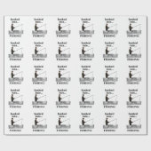 Fischangler Geburtstag Geschenkpapier (Flach)