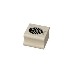 Fischaquarium tropische Niedliche Kid's Gummistempel