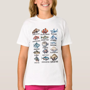 Fischarten von Süßwasserfischen T-Shirt