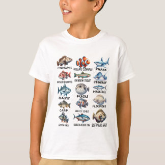 Fischarten von Süßwasserfischen T-Shirt