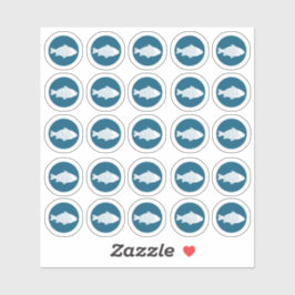 Fischaufkleber zur Auswahl Aufkleber