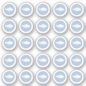 Fischaufkleber zur Auswahl Aufkleber (Vorderseite)
