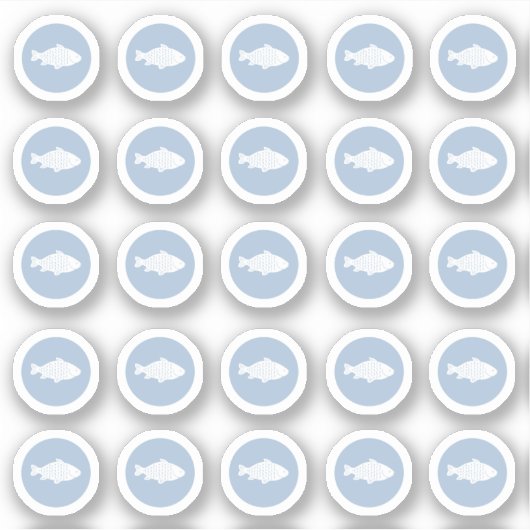 Fischaufkleber zur Auswahl Aufkleber (Vorderseite)