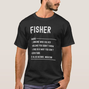 Fischaufseher Definitions-Shirts Lustiger Jobtitel T-Shirt