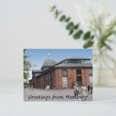 Fischauktionshalle Postkarte (Stehend Vorderseite)