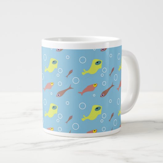 Fischbecher Jumbo-Tasse (Vorderseite Rechts)