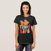 Fischbecken Leben (Pink) T-Shirt (Vorne ganz)