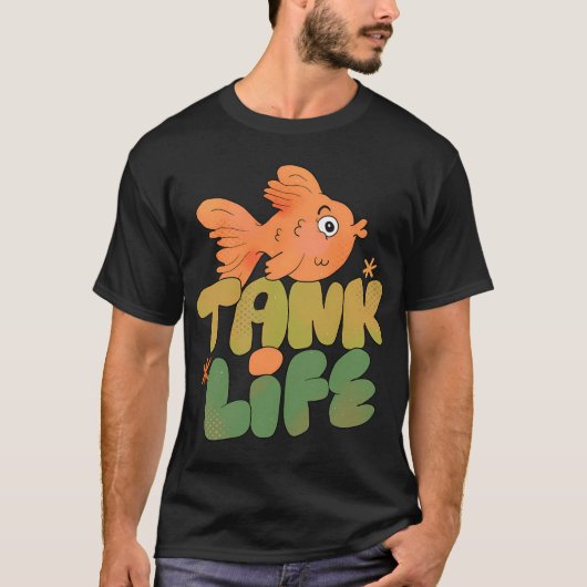 Fischbeckenleben (Grün) T-Shirt (Vorderseite)