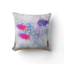 Fischblasen und Meeresgras