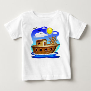 Fischboot Cartoon Baby T-shirt