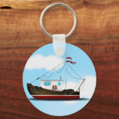 Fischboot Schlüsselanhänger (Vorderseite)