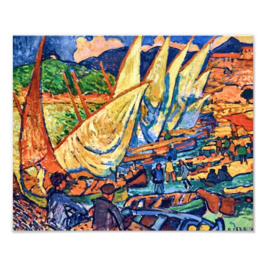 Fischboote, Collioure | Andre Derain | Fotodruck (Vorne)