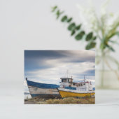 Fischboote Postkarte (Stehend Vorderseite)