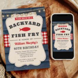 Fischbrasse 60. Geburtstag Einladung