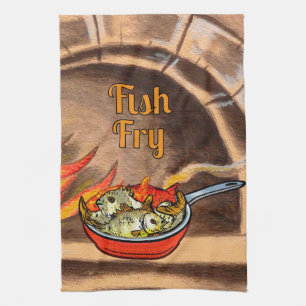 Fischbraten-Küchentuch Geschirrtuch