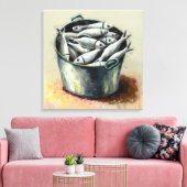 Fischbuckel - Leinwand (Insitu (Wohnzimmer))