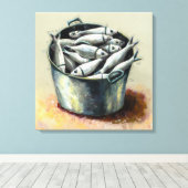 Fischbuckel - Leinwand (Insitu (Holzboden))