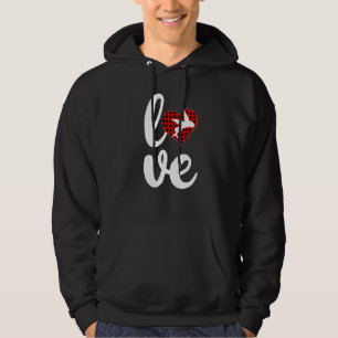 Fischbüffel Karierte Liebe Fliegen Valenti Hoodie