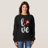 Fischbüffel Karierte Liebe Fliegen Valenti Sweatshirt (Vorne ganz)