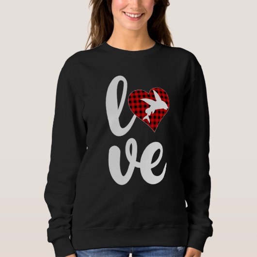 Fischbüffel Karierte Liebe Fliegen Valenti Sweatshirt (Vorderseite)