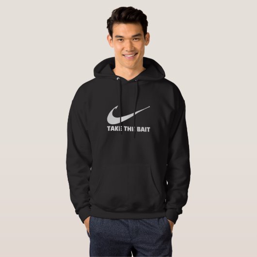 Fischbügel nehmen den Köder Hoodie (Vorne ganz)
