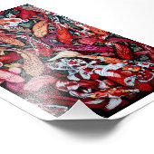 Fischchaos Fotodruck (Ecke)