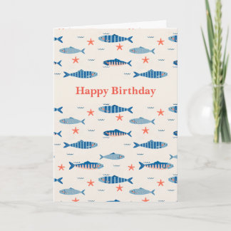 Fischchen Alles Gute zum Geburtstag Karte