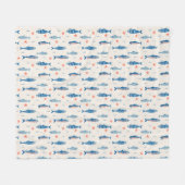 Fischchen Fleecedecke (Vorderseite (Horizontal))