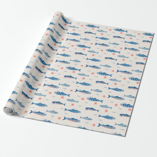 Fischchen Geschenkpapier (Ungerollt)