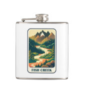 Fischcreek Oregon Colors Flachmann (Vorderseite)